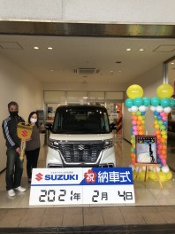 スペーシアカスタム納車しました♪
